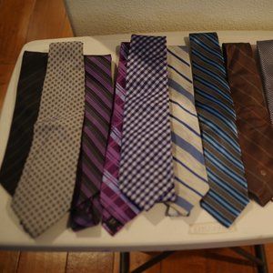 MENS TIES DRESS LOT NAUTICA DKNY KENNETH COLE